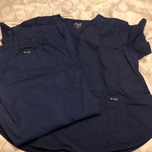 Navy Blue Scrub Set